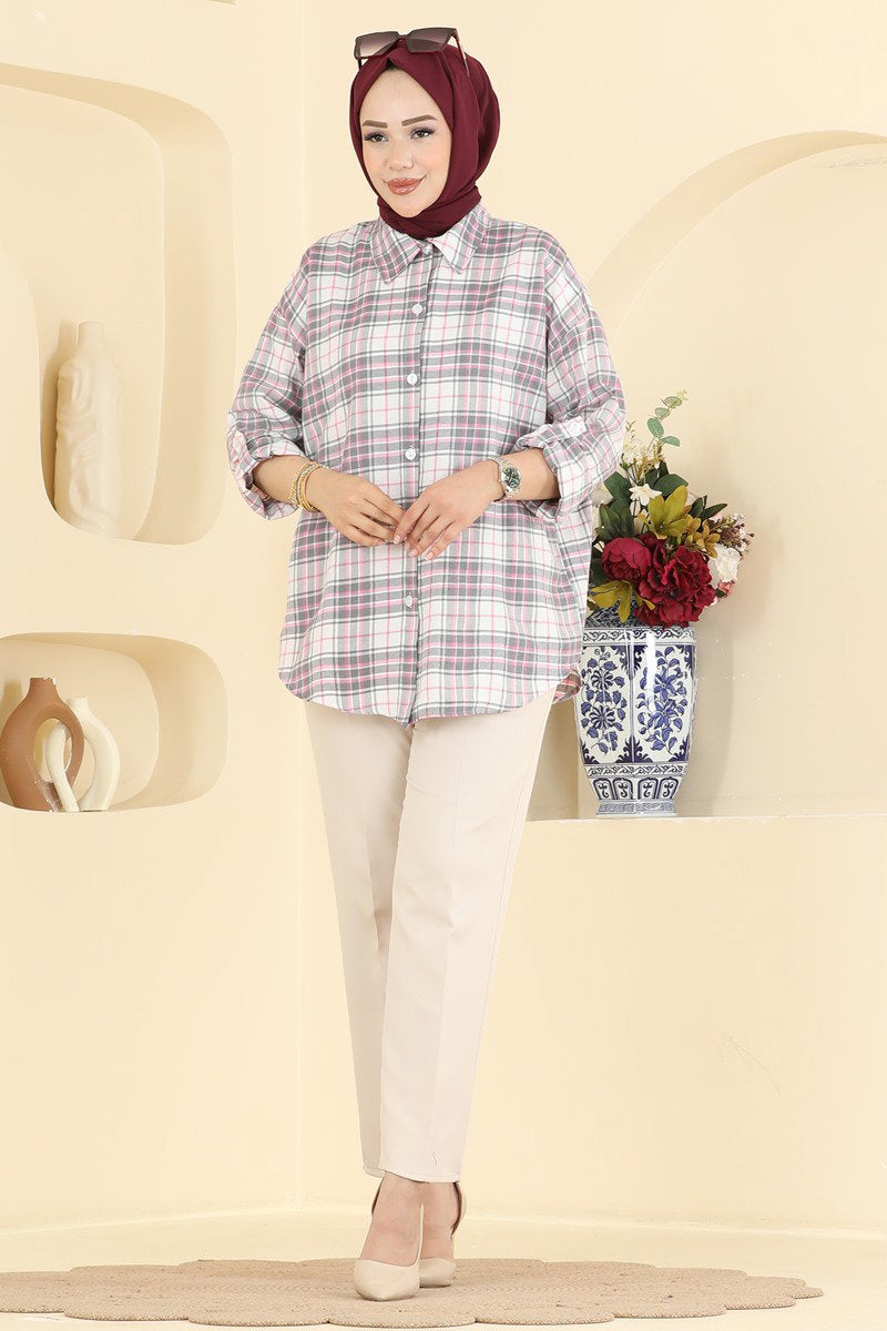 Plaid Shirt - Pink