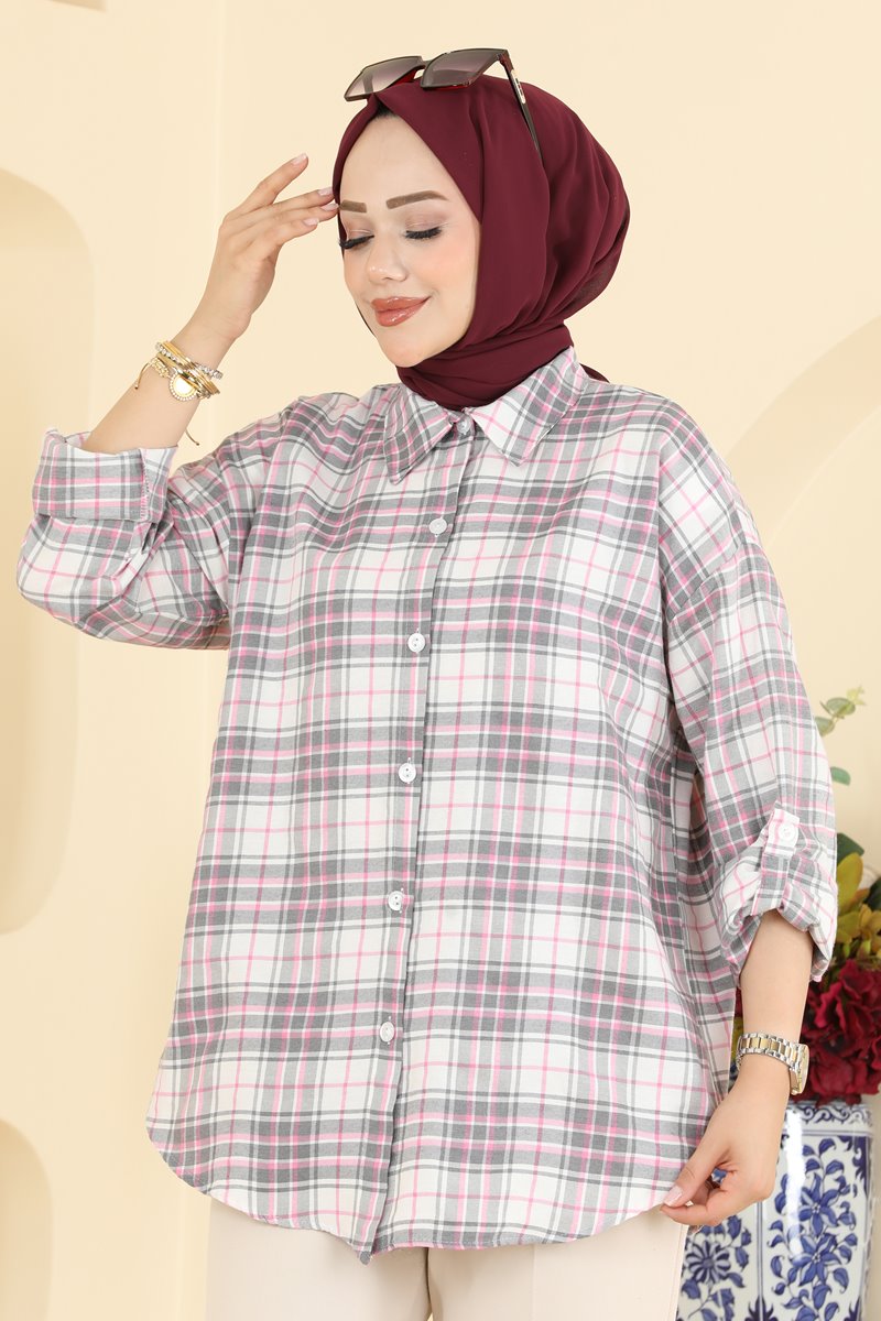 Plaid Shirt - Pink