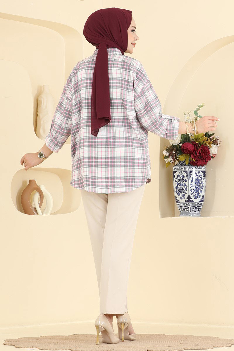 Plaid Shirt - Pink