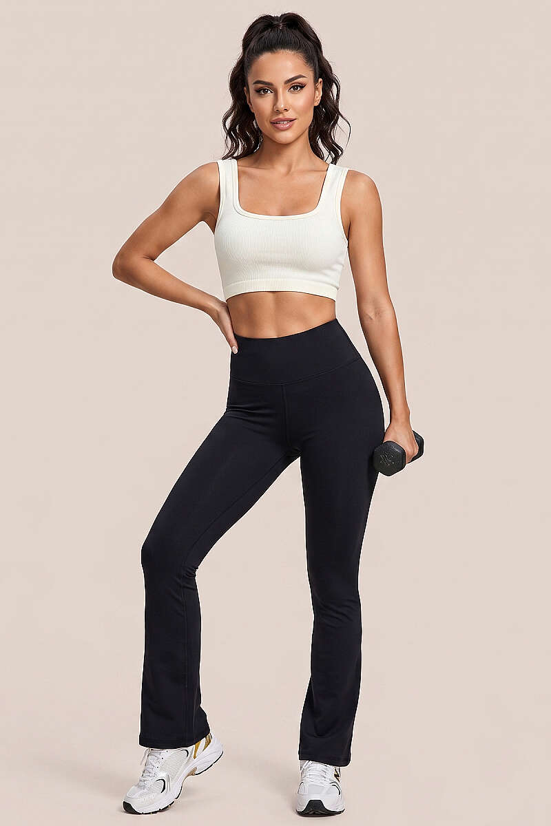 Ribbed U-Cut Bustier - Ecru