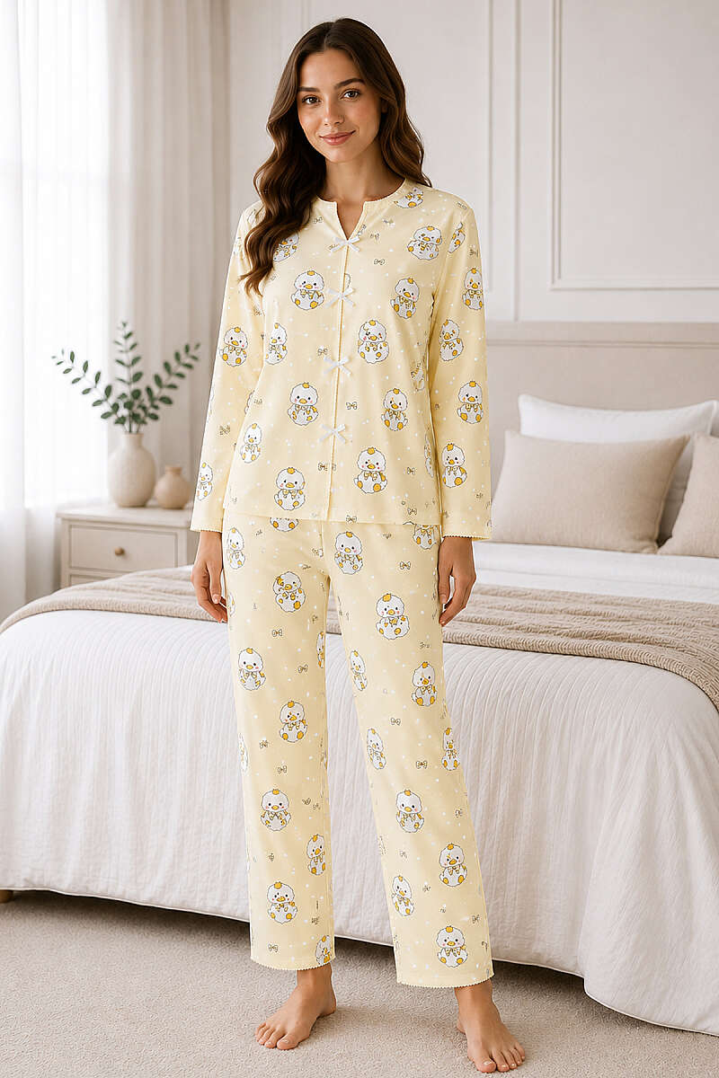 Bow Print Pyjama Set - Multicolour 9