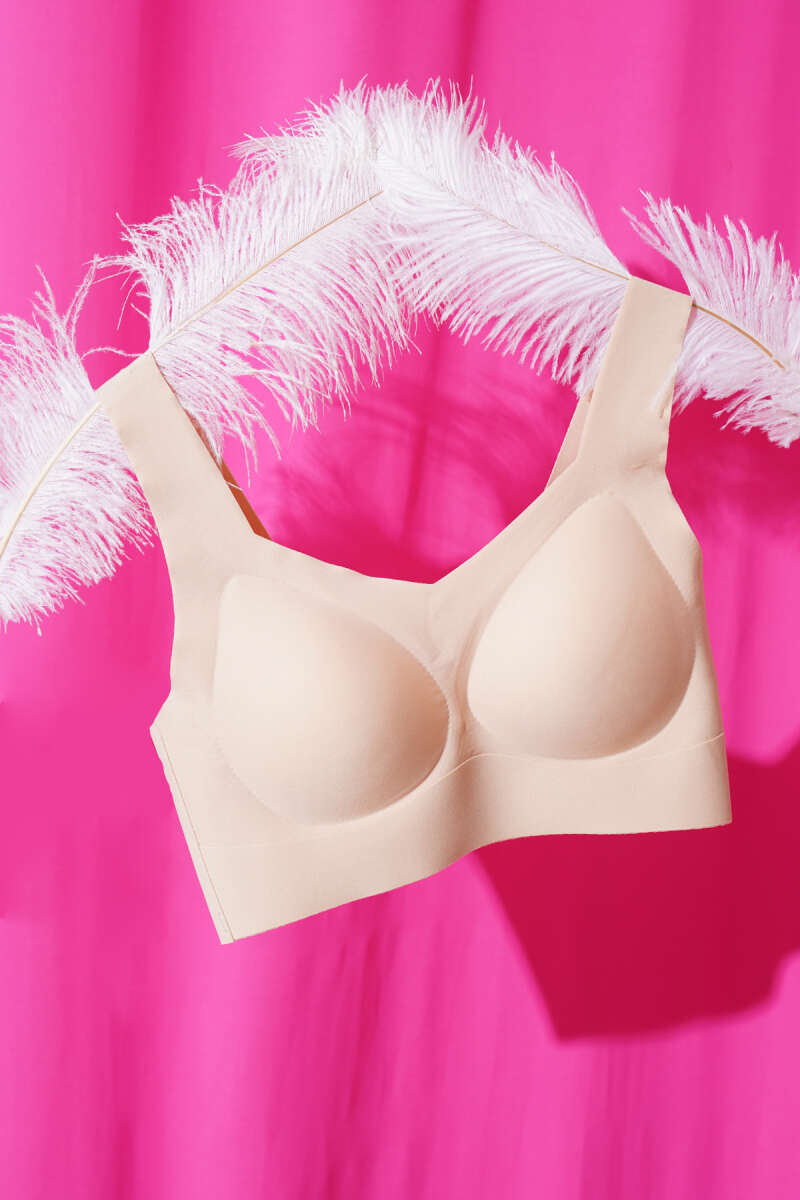 Zero-Feel Wide-Strap Bra - Nude