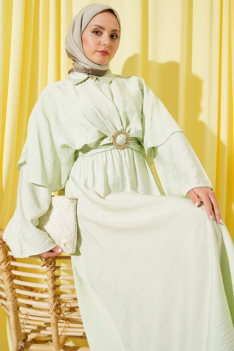 Three-Piece Set with Gold Buckle - Mint