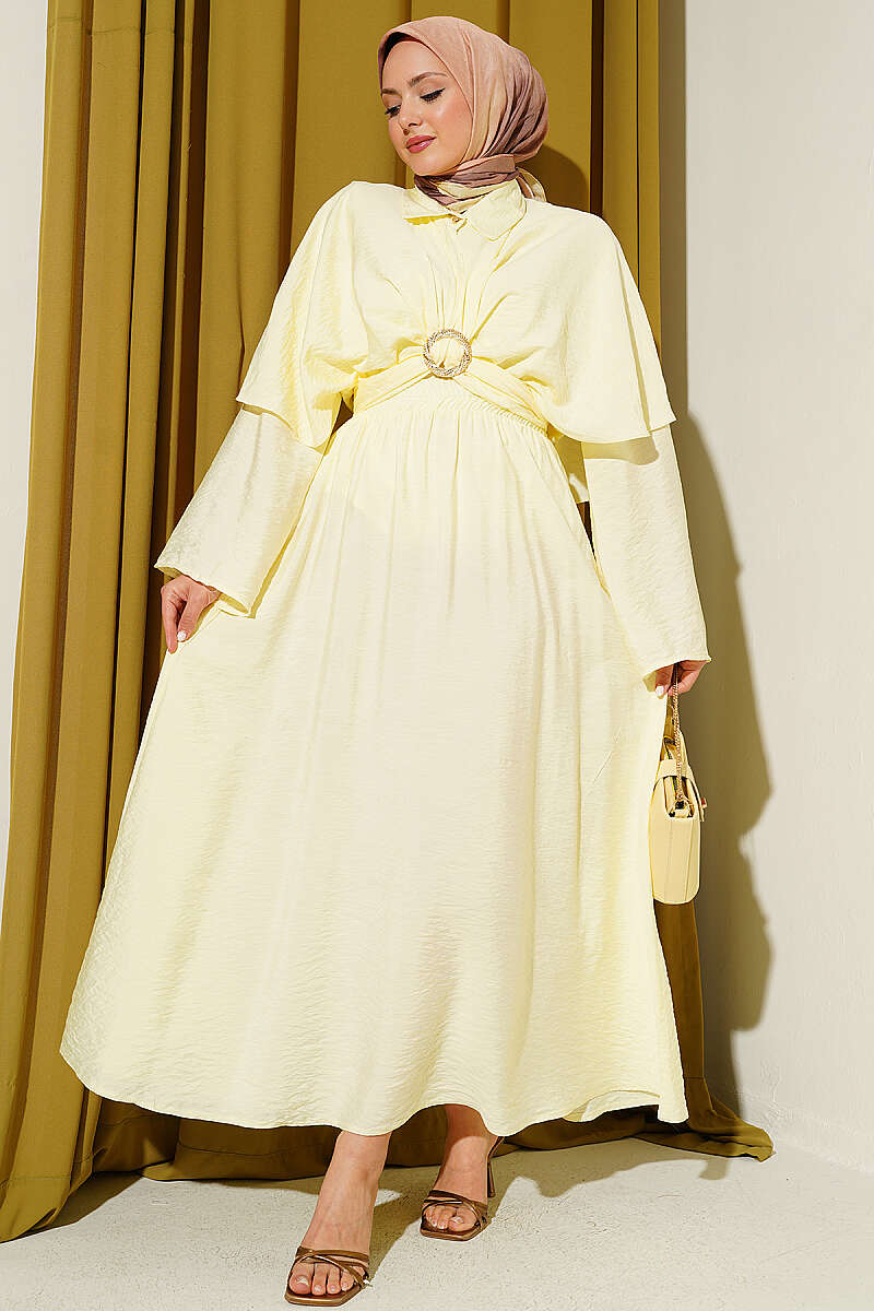 Three-Piece Set with Gold Buckle - Yellow
