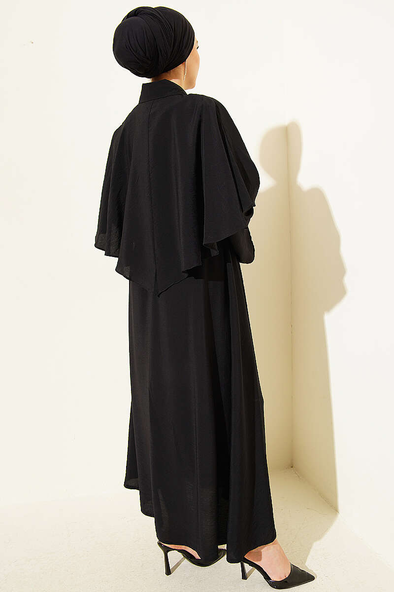 Three-Piece Set with Gold Buckle - Black