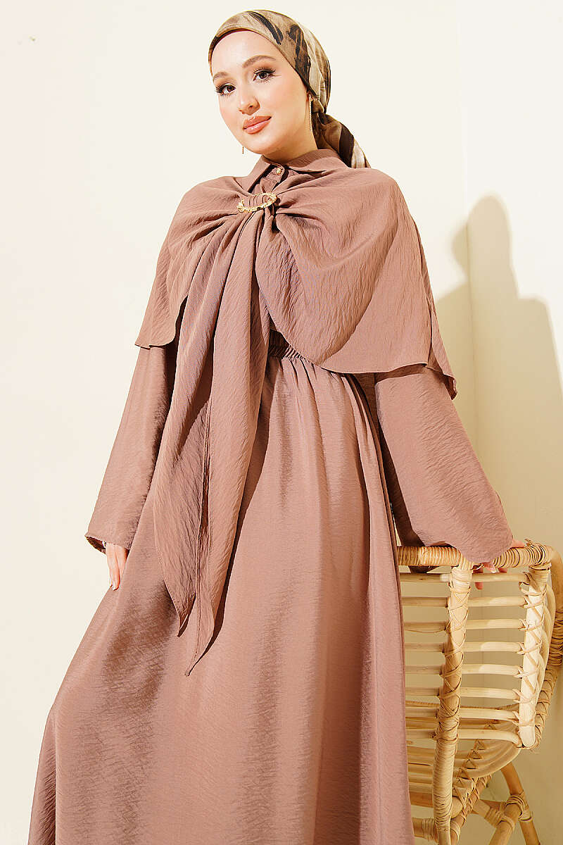 Three-Piece Set with Gold Buckle - Mink