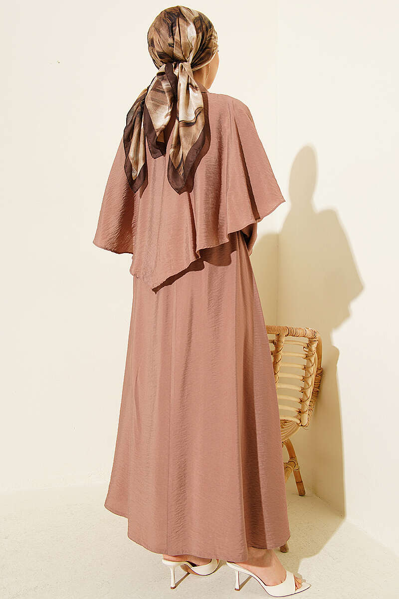 Three-Piece Set with Gold Buckle - Mink