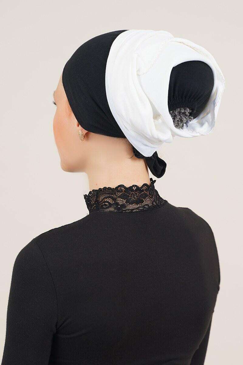 Inner Head Wrap - White