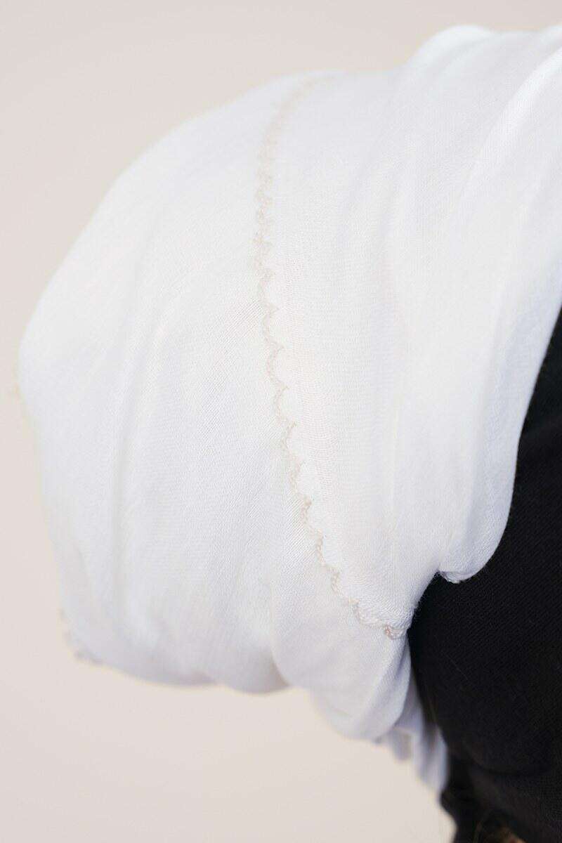 Inner Head Wrap - White