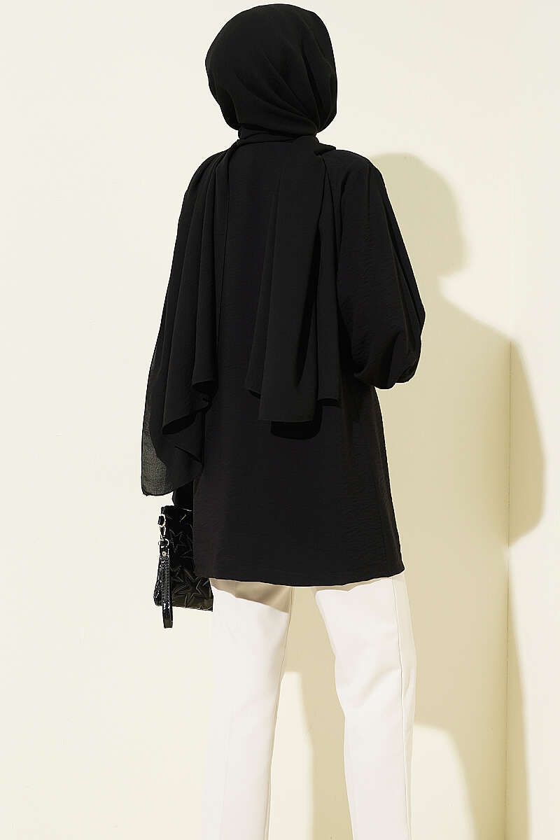Set with Jewelled Cardigan and Lining - Black