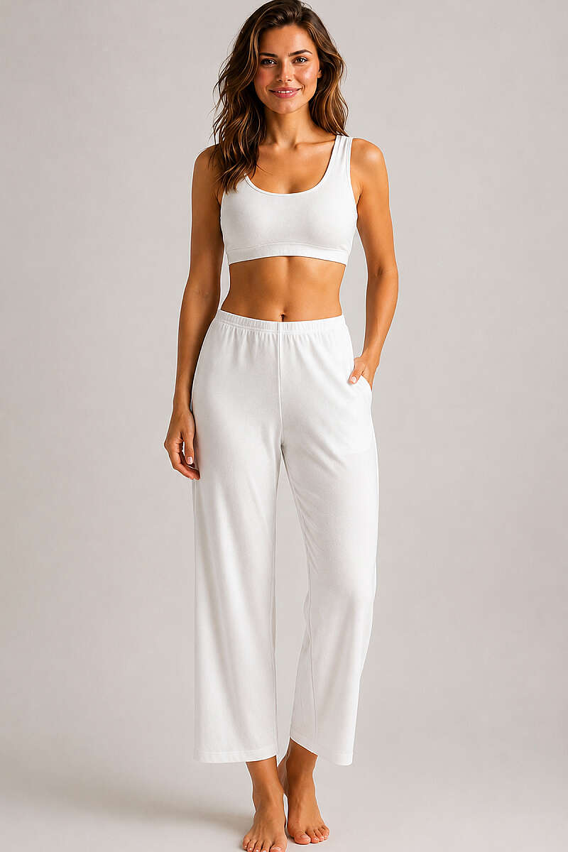 No-Show Trouser Slip Shorts - White