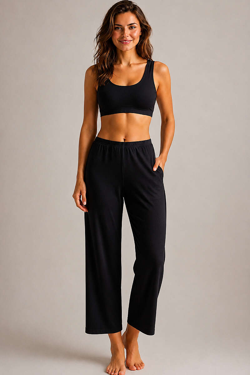 No-Show Trouser Slip Shorts - Black