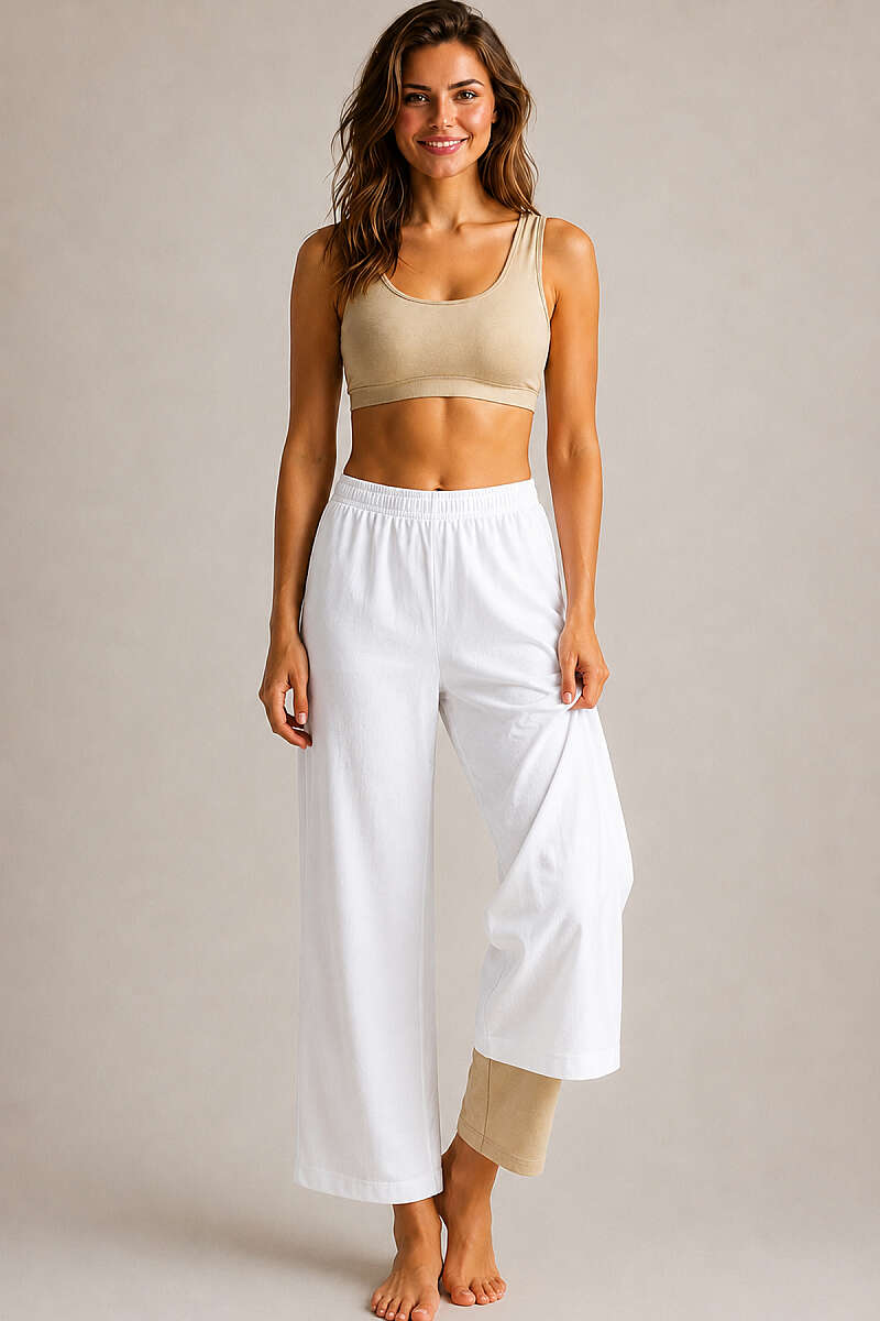 No-Show Trouser Slip Shorts - Nude
