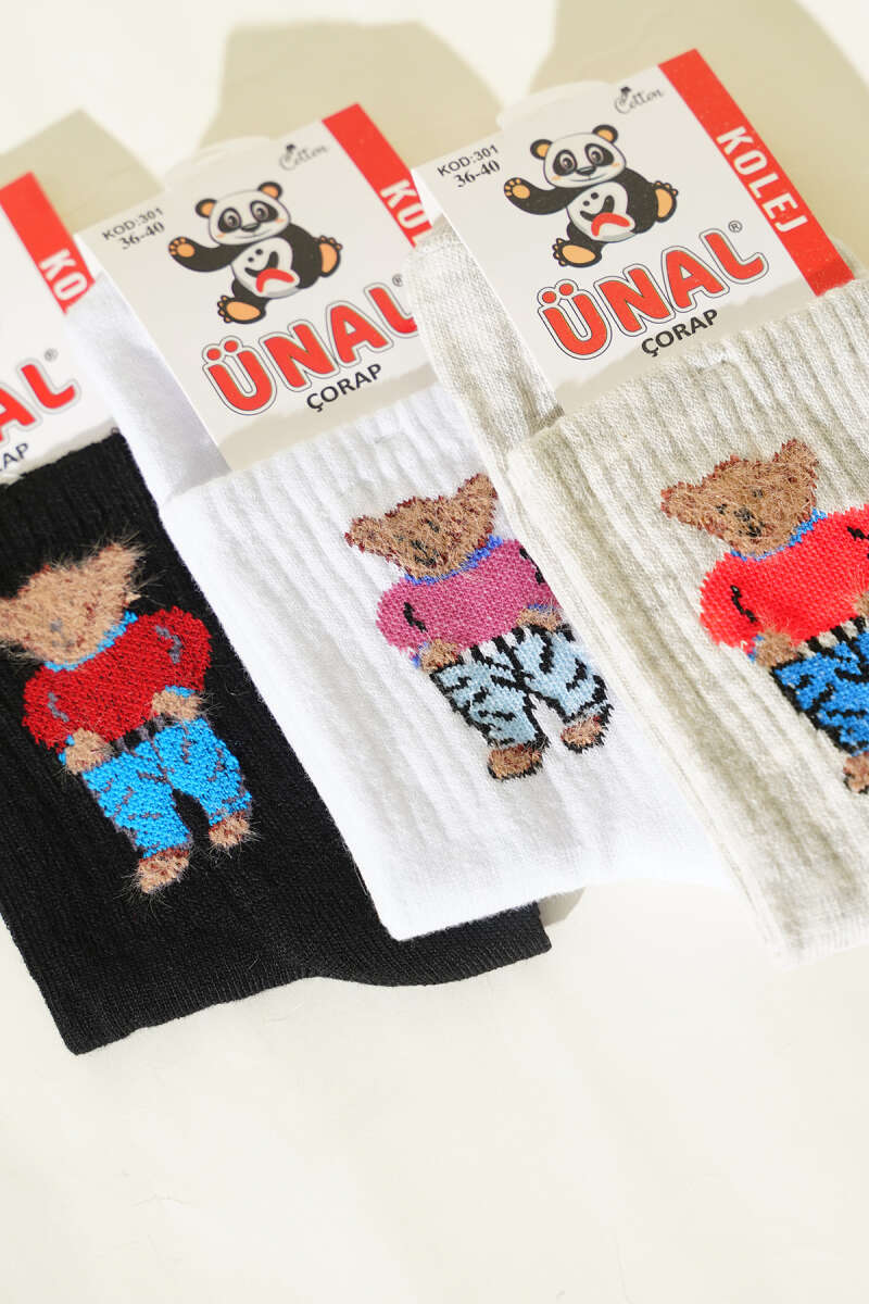 3-Pack Soft Figure Ankle Socks - Multicolour 2
