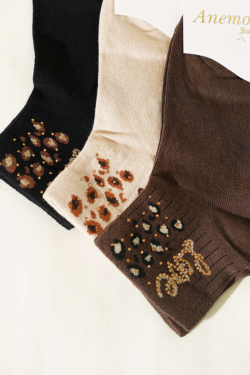 3-Pack Short Crew Socks with Stones - Multicolour 14