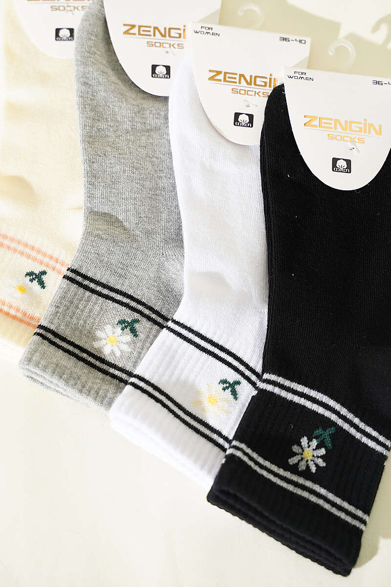 4-Pack Patterned Crew Socks - Multicolour 3