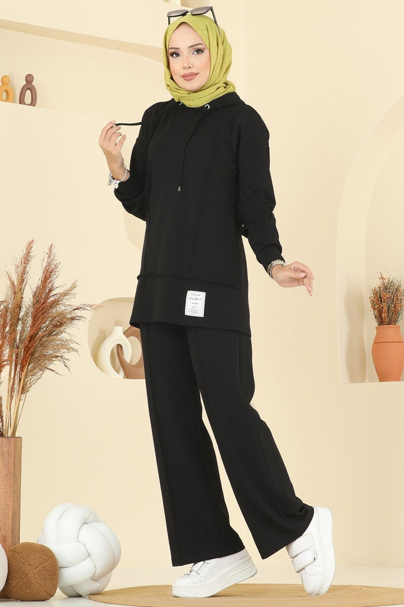 Modal Set with Hood Detail - Black