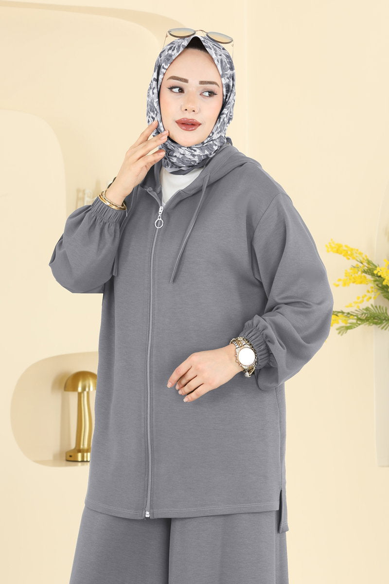 Hooded Modal Set - Grey