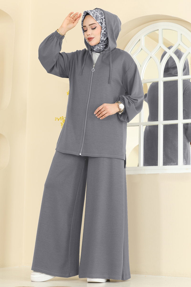Hooded Modal Set - Grey