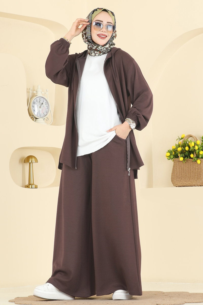 Hooded Modal Set - Brown