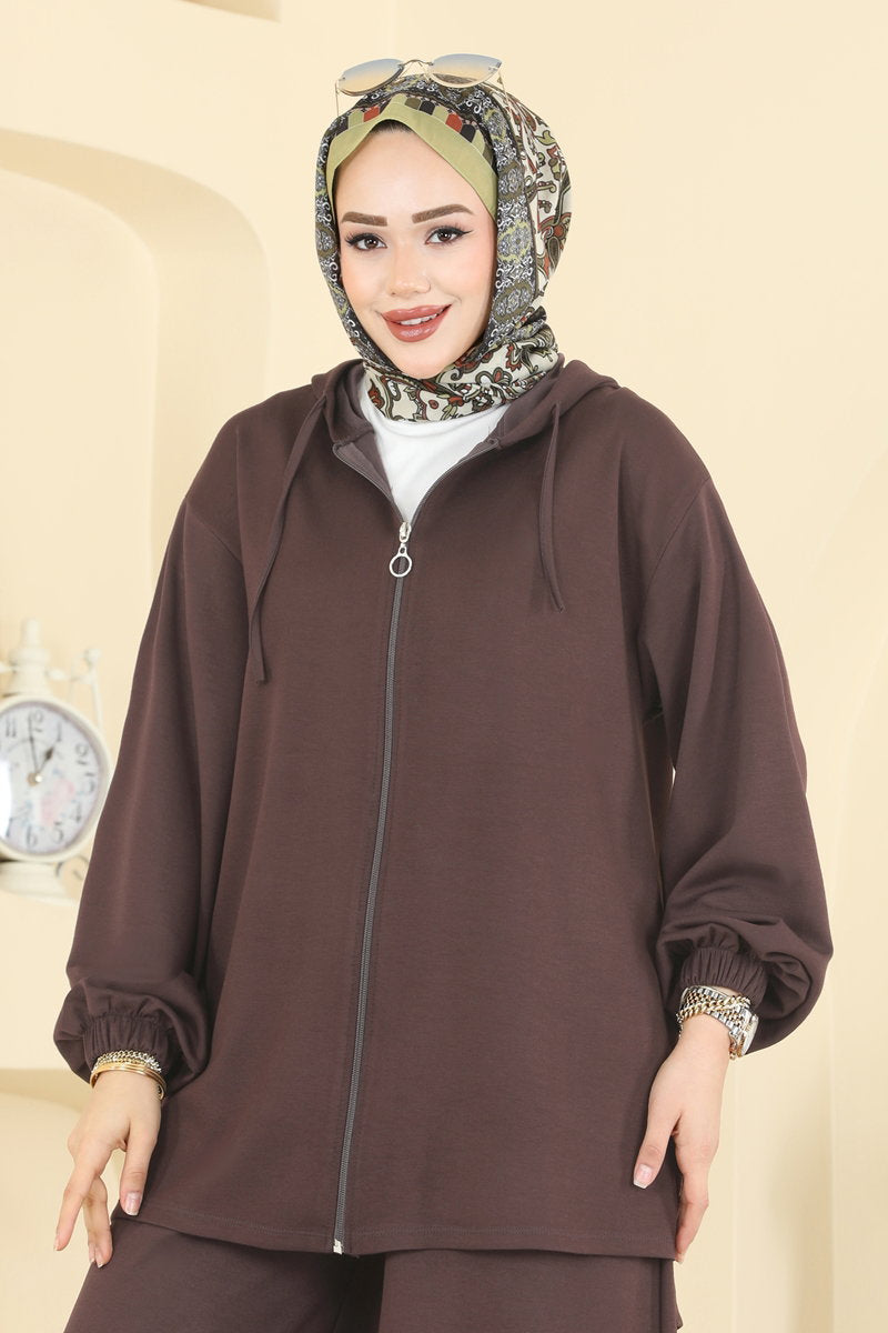 Hooded Modal Set - Brown