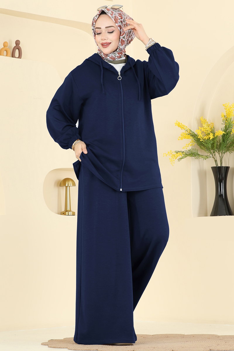 Hooded Modal Set - Navy