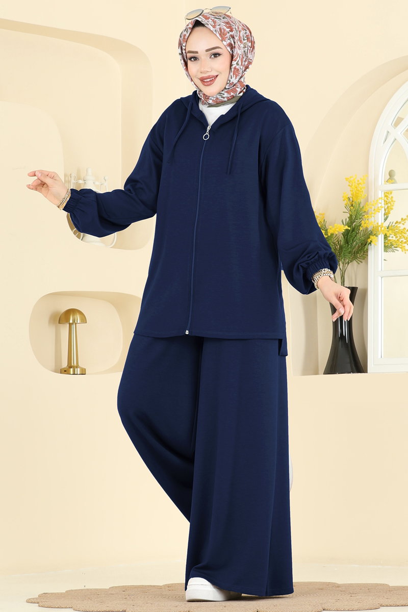 Hooded Modal Set - Navy