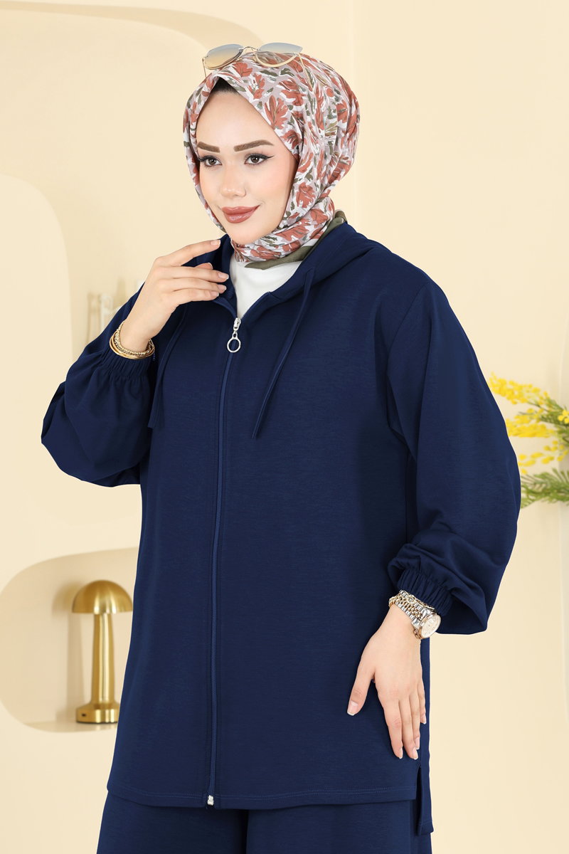 Hooded Modal Set - Navy