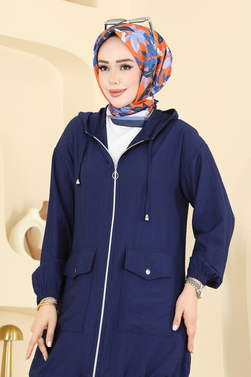 Hooded Trouser Set - Navy