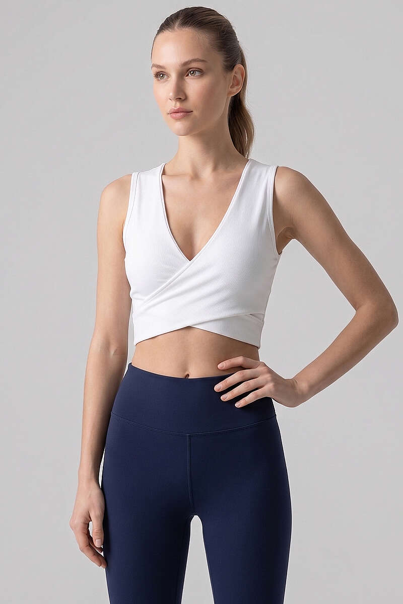 Katya Criss-Cross Front Bustier - Ecru
