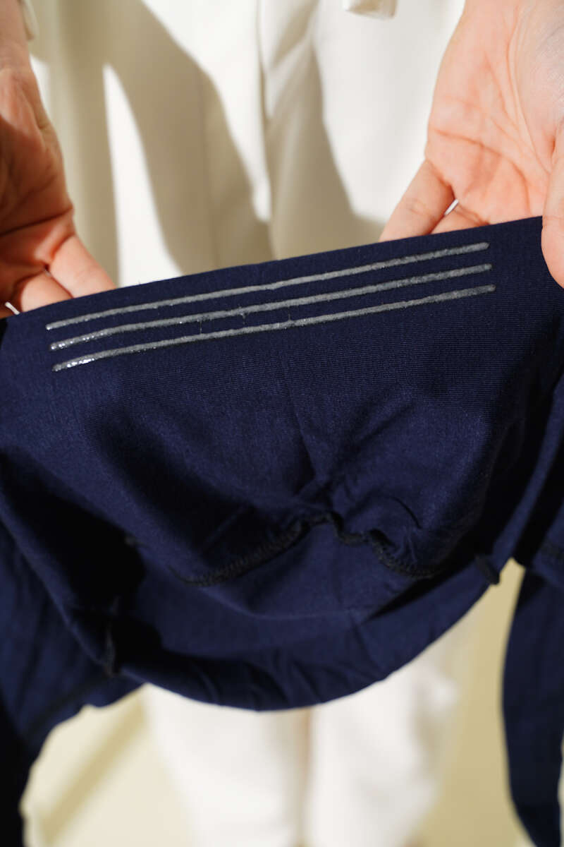 Non-Slip Silicone Tie-Back Underscarf - Navy