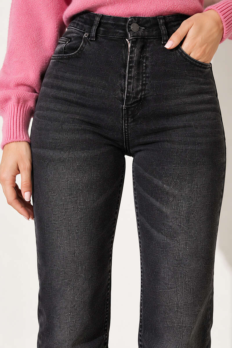 Raw-Hem Palazzo Trousers - Charcoal