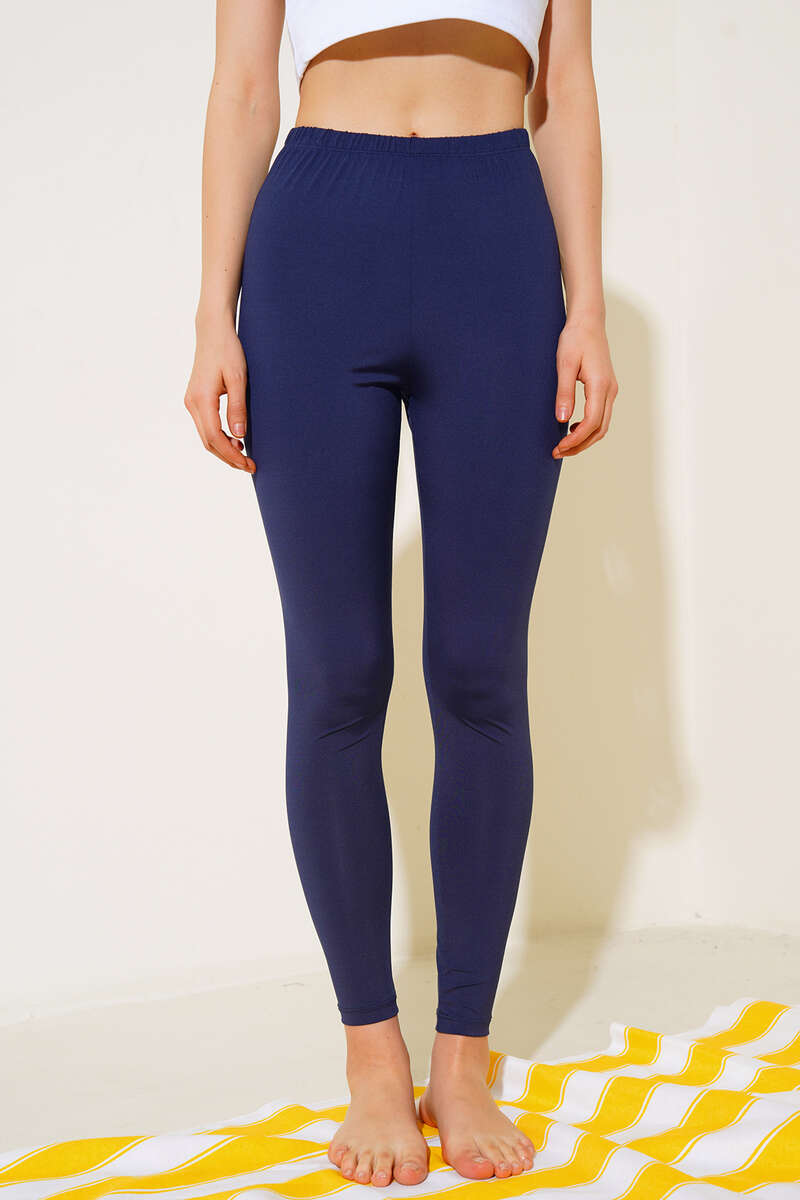 Long Swim Leggings - Dark Navy