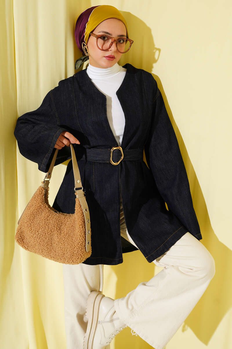 Belted Kimono - Classic Denim