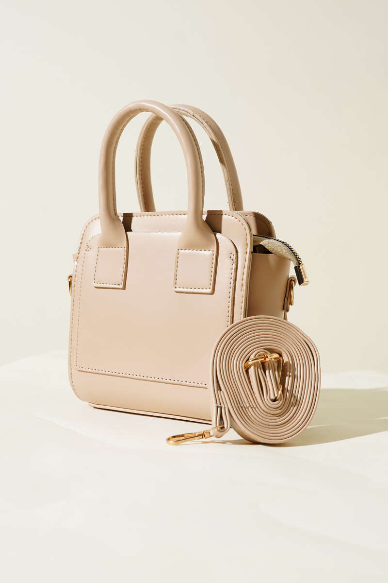Box Handbag - Beige
