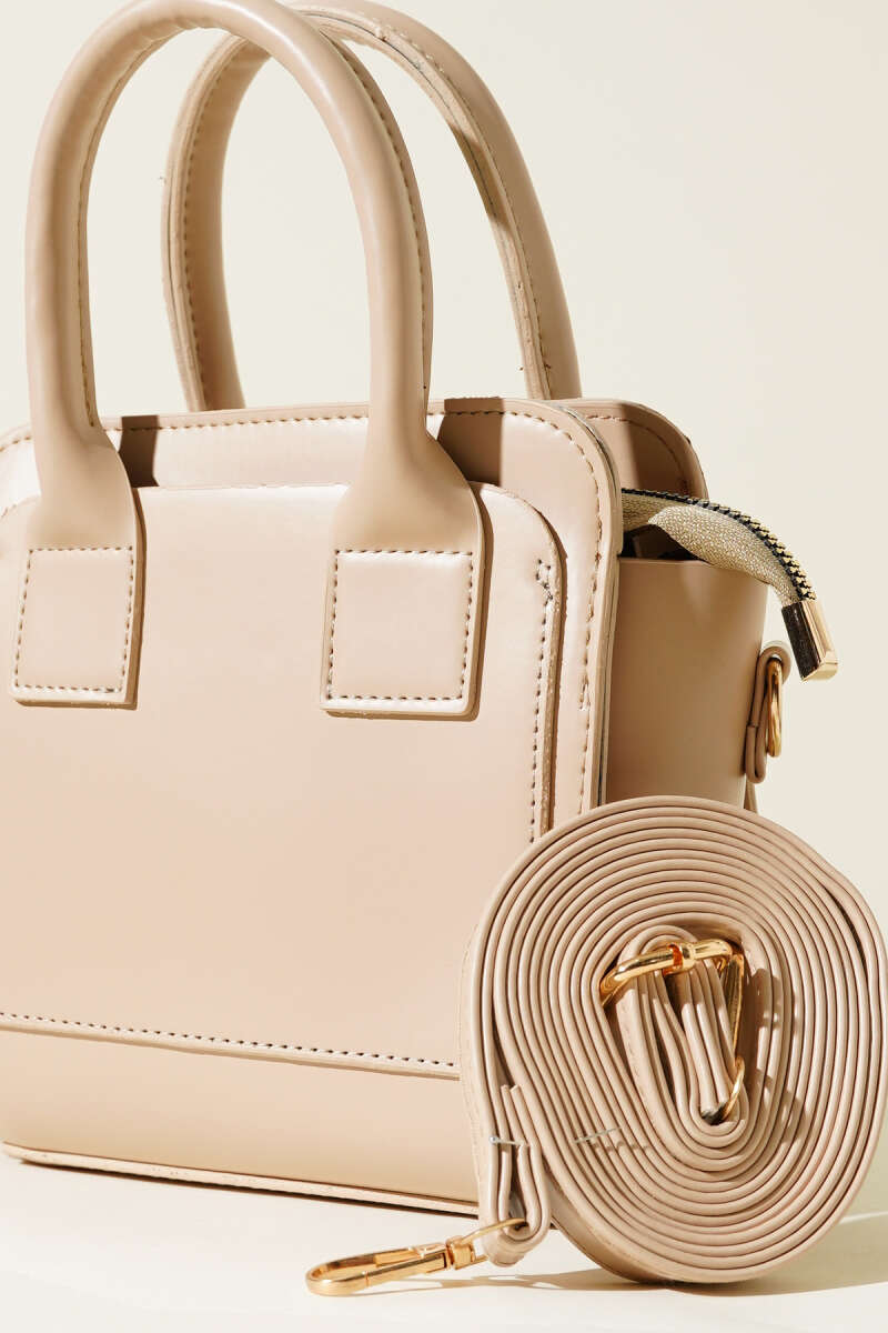 Box Handbag - Beige