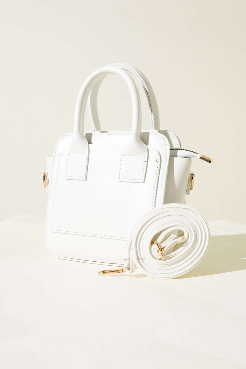 Box Handbag - White