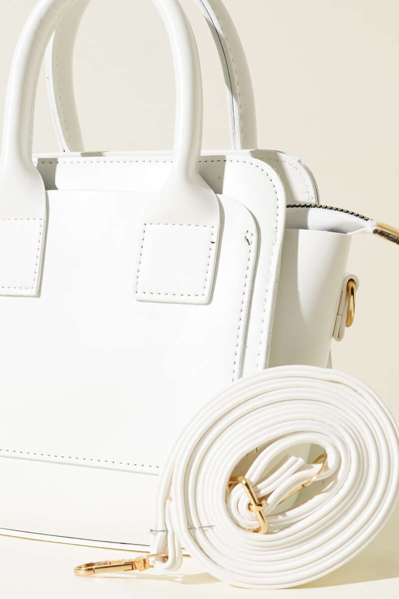 Box Handbag - White