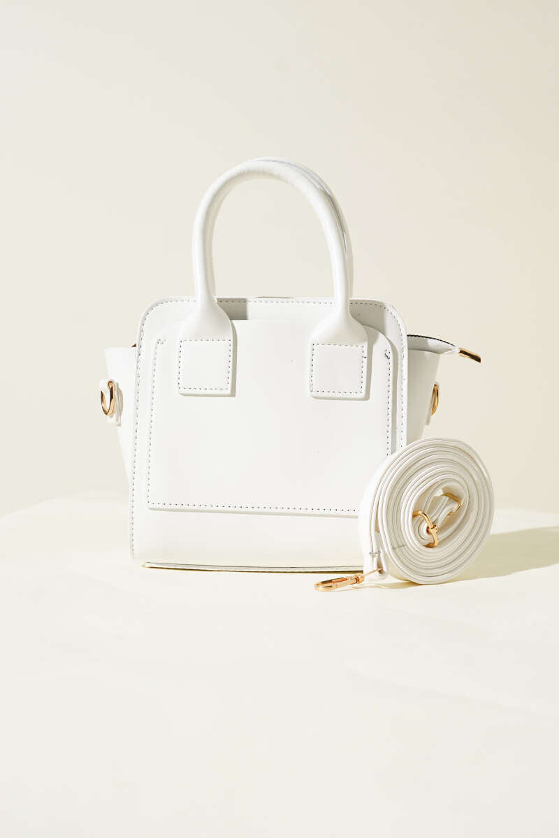 Box Handbag - White