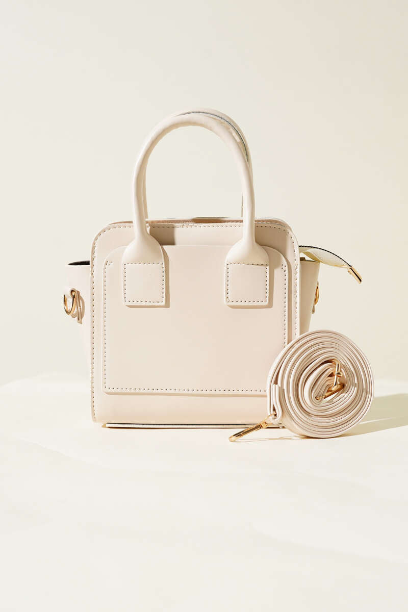 Box Handbag - Bone