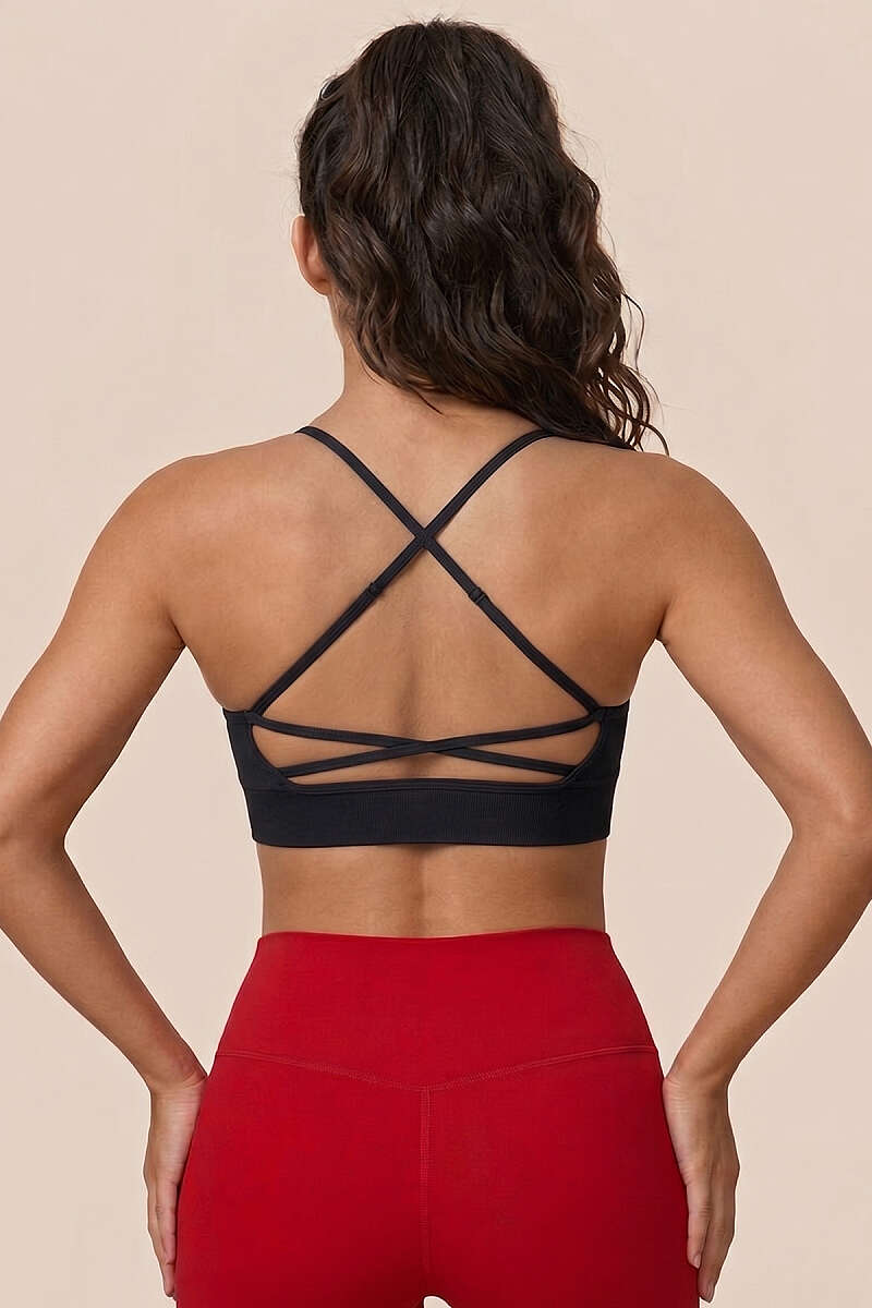 Elastic-Strap Bustier - Black