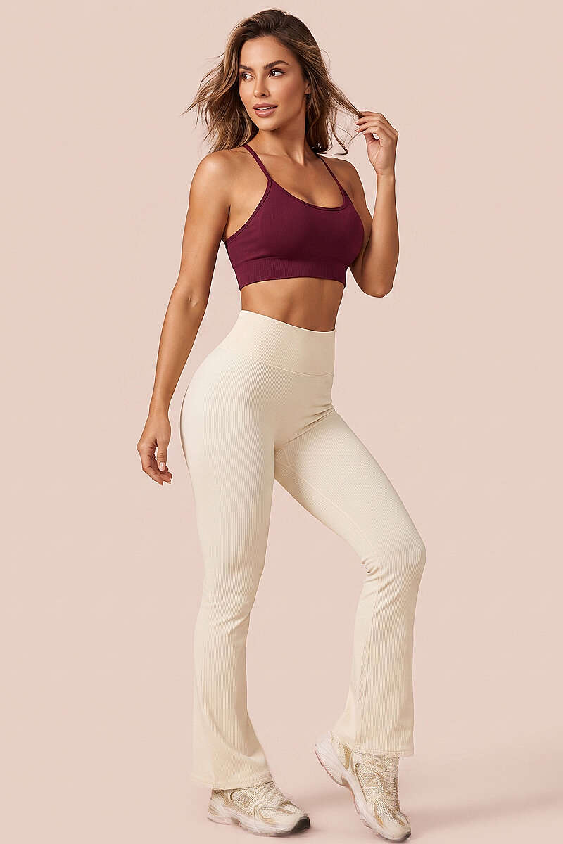 Elastic-Strap Bustier - Cherry