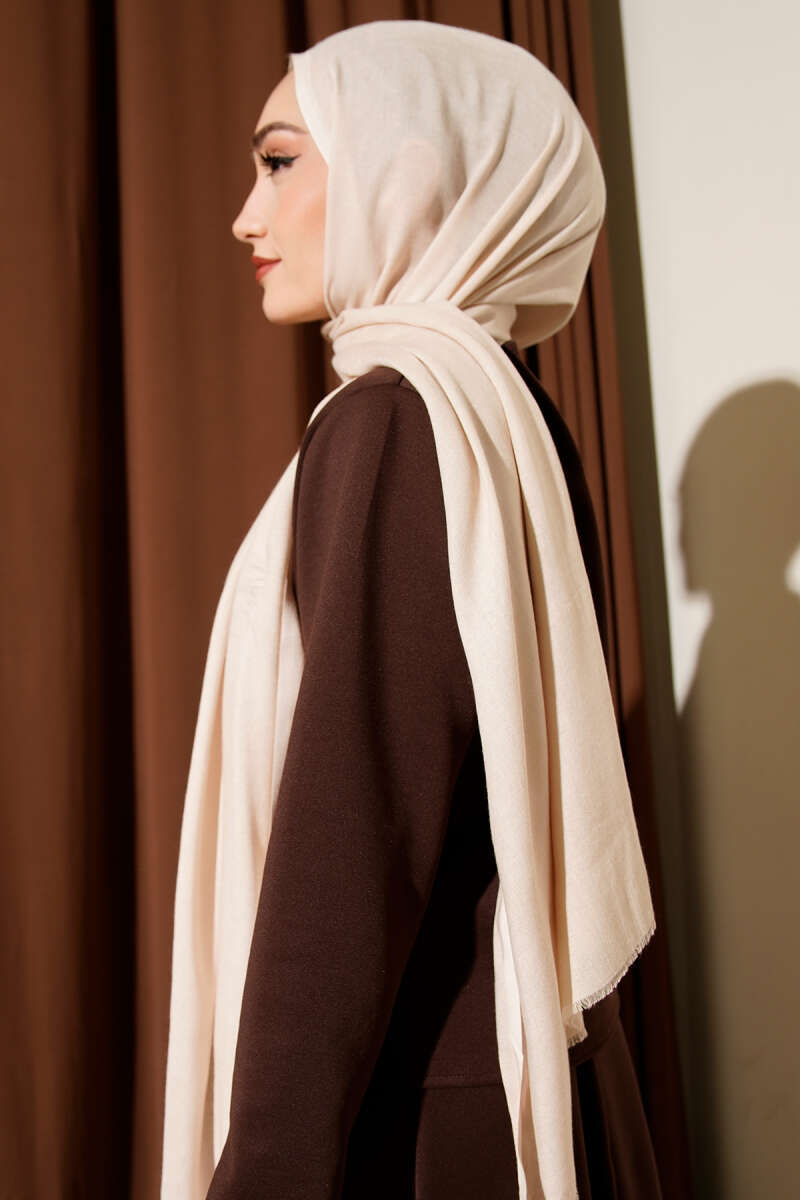 Liora Cotton Shawl - Beige