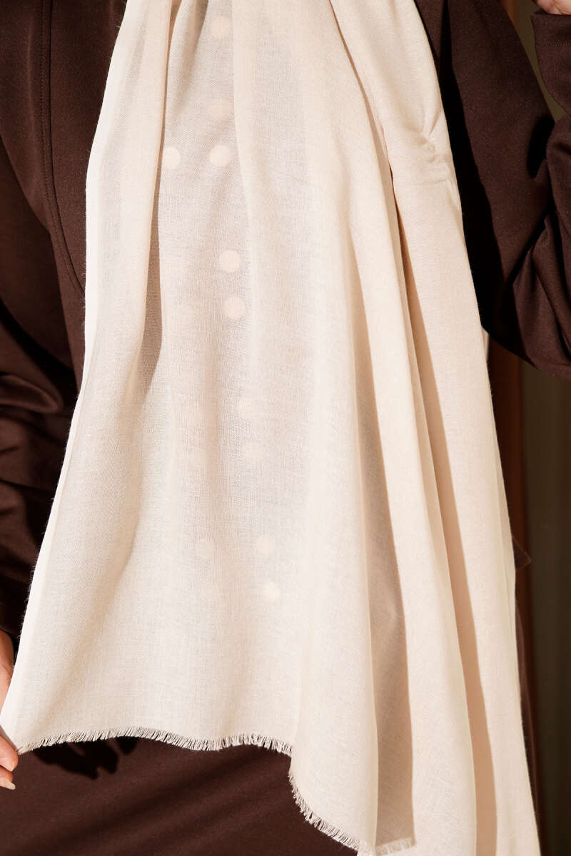 Liora Cotton Shawl - Beige