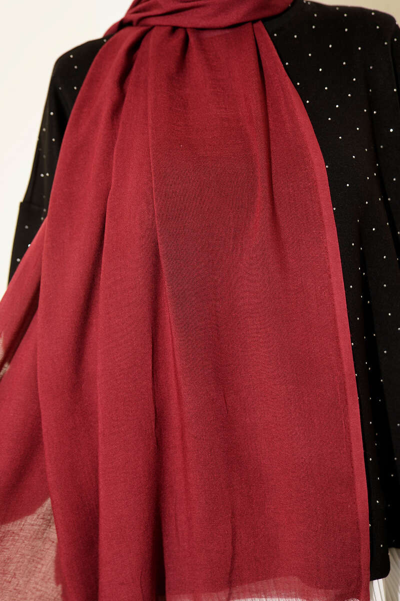 Liora Cotton Shawl - Burgundy