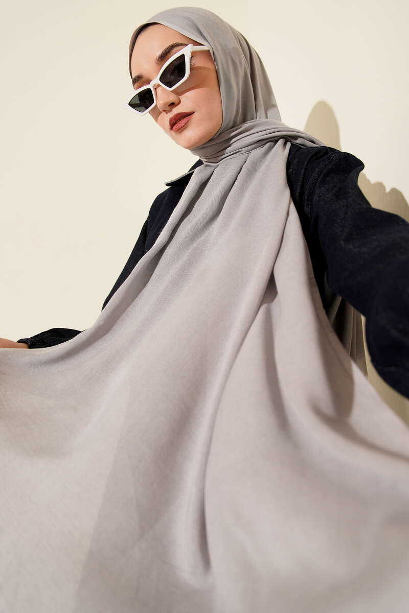 Liora Cotton Shawl - Grey