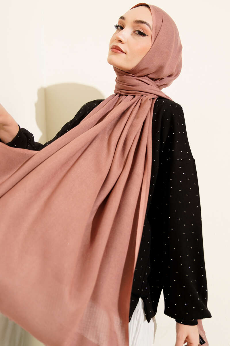 Liora Cotton Shawl - Dusty Rose