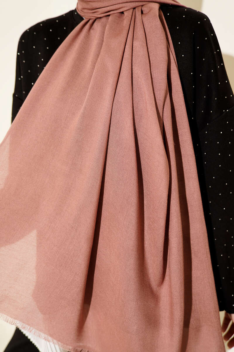 Liora Cotton Shawl - Dusty Rose