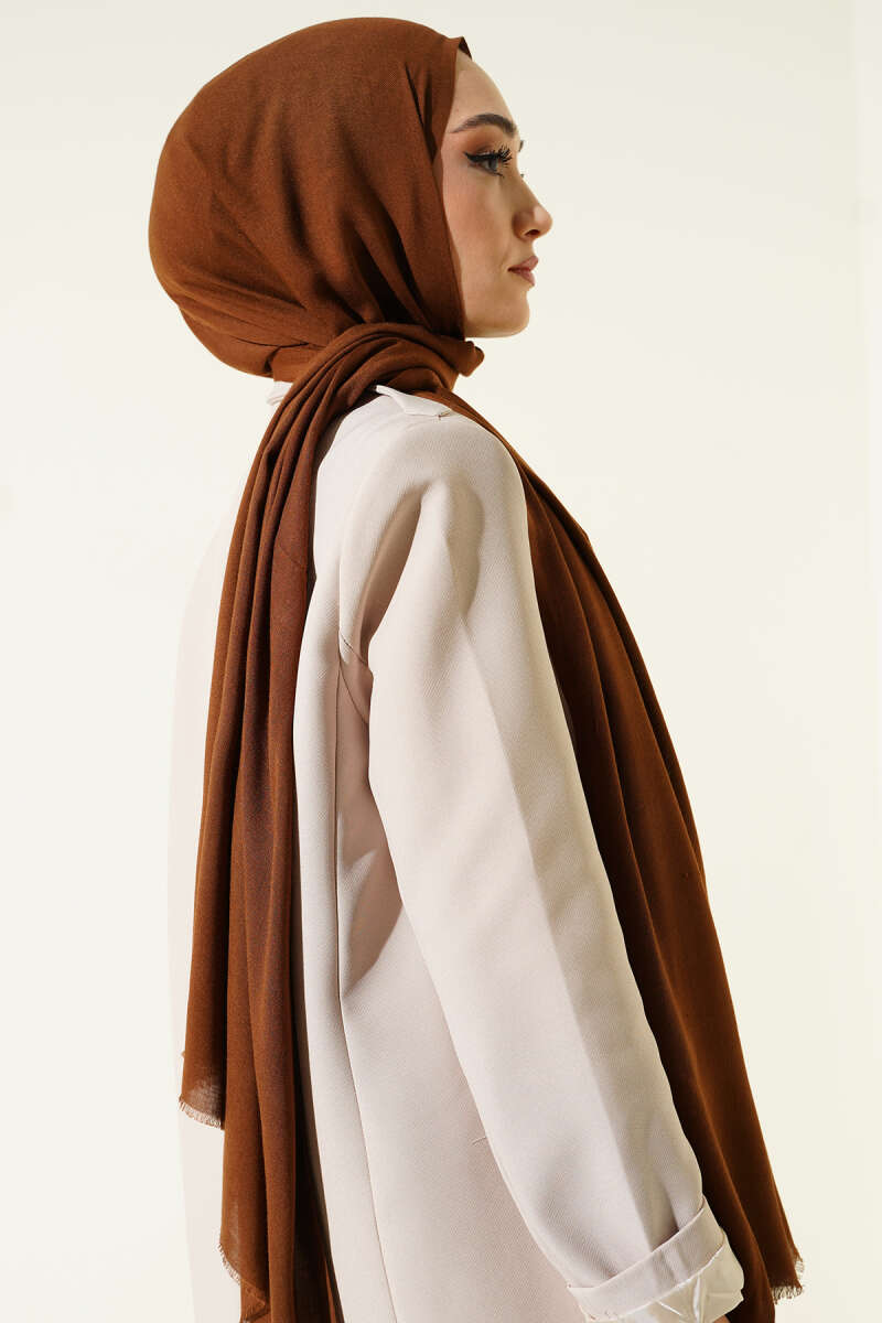 Liora Cotton Shawl - Brown