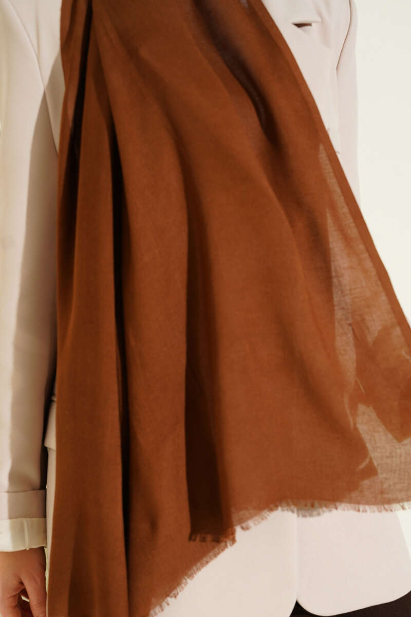 Liora Cotton Shawl - Brown
